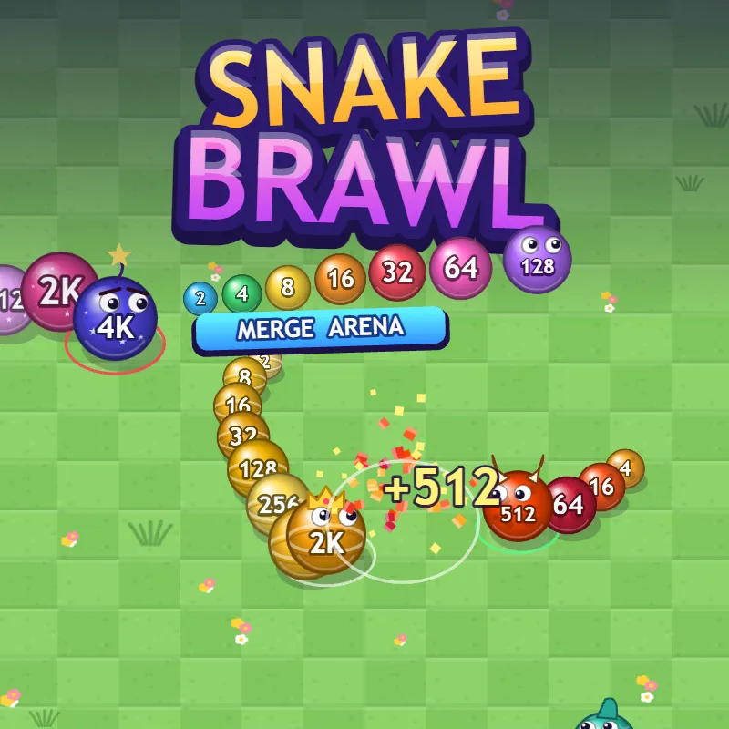 Snake Brawl: Merge Arena